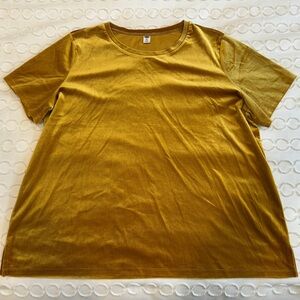 Old Navy Shimmering Gold Short Sleeve Tee